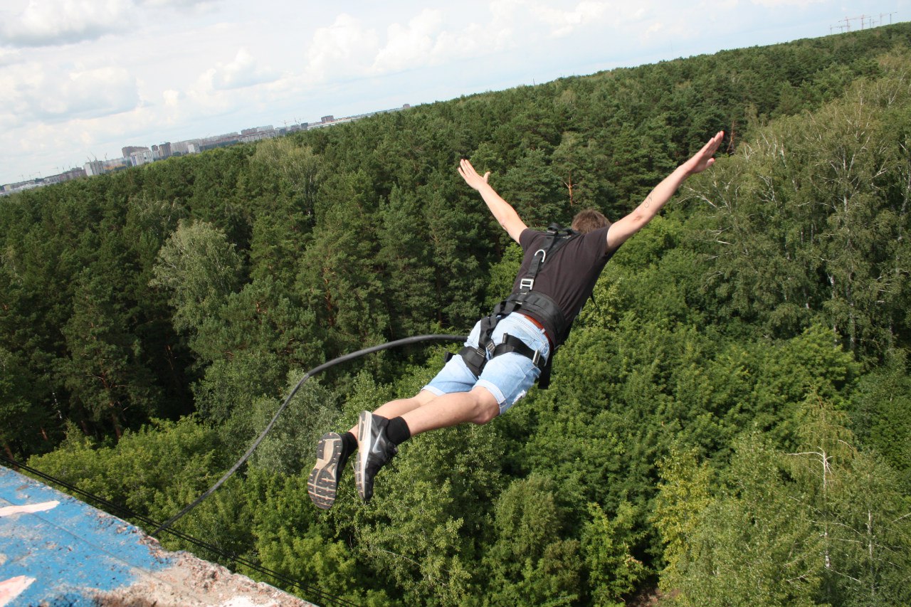 Роупджампинг в Ульяновске, прыжки с верёвкой с моста с Клубом Rope-Jumper